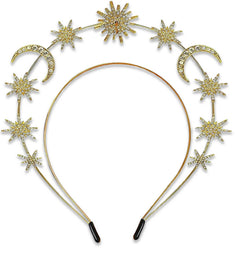 "Diana" Golden Stary Moons Crown