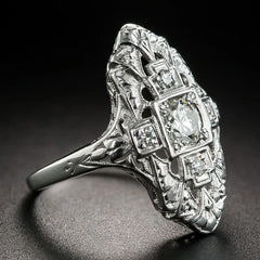 "Marcellon" Geometric Rhinestone Ring