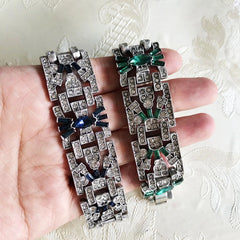 "Majestique" Rhinestones Link Bracelet
