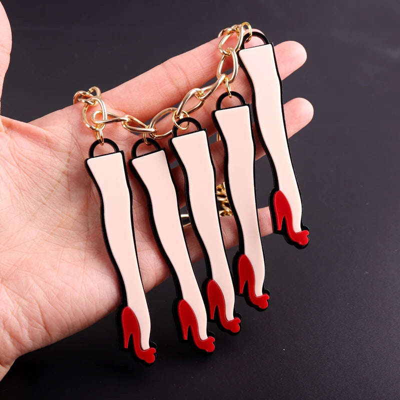 "Odilia" Legs Pendant Necklace