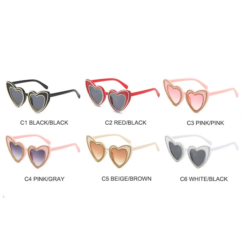"Wynora" Heart Sunglasses