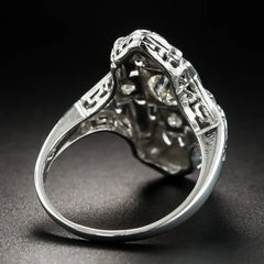 "Marcellon" Geometric Rhinestone Ring