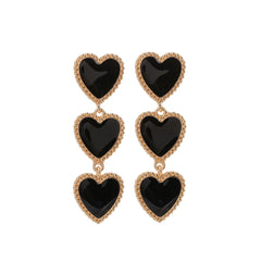 "Vinoria" Wine Heart Earrings
