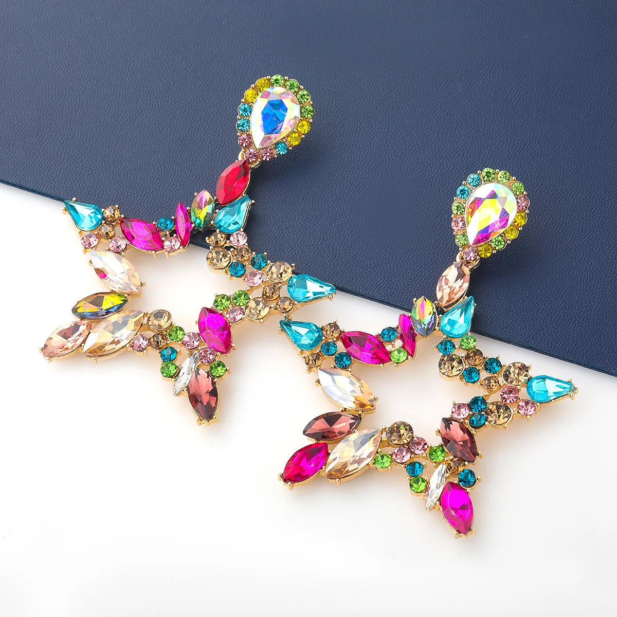 "Veylisse" Star Dangle Earrings