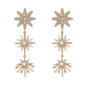 "Stellanis" Pearl Star Drops width=100 