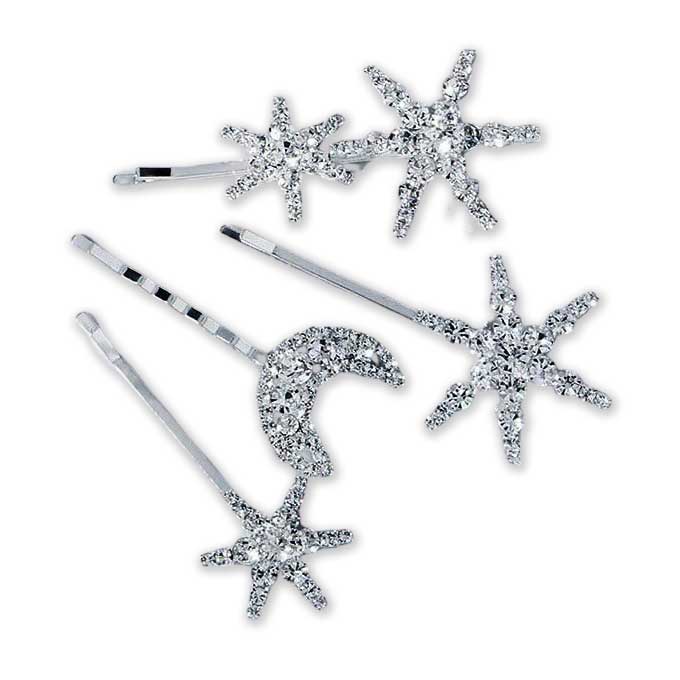 "Oriana" Stars and Moon Hairpin Set