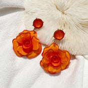 "Zephyrith" Rose Drop Earrings width=100 