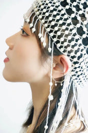 "Perlagia" Pearl Bridal Cap width=100 