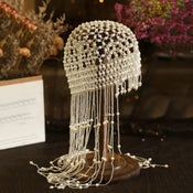 "Perlagia" Pearl Bridal Cap width=100 
