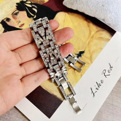 "Majestique" Rhinestones Link Bracelet