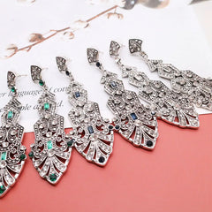 "Eclisette" Art Deco Statement Earrings