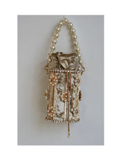 "Perlith" Pearl Bucket Clutch width=100 