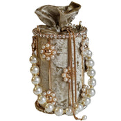 "Perlith" Pearl Bucket Clutch width=100 