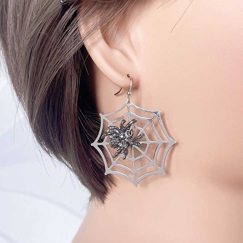 "Molly" Spiderweb Earrings