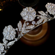 "Yopelinne" Flower Tiara width=100 