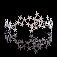 "Luminis" Rhinestone Star Tiara