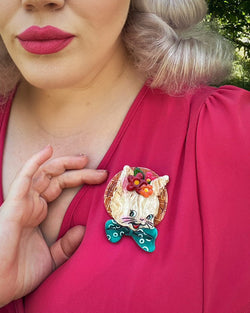 Bunny Bloom Brooch by Lipstick & Chrome-2 width=100 