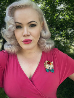 Bunny Bloom Brooch by Lipstick & Chrome-1 width=100 