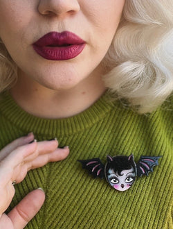 Lily the Vamp Brooch by Miss Fluff x Lipstick & Chrome-2 width=100 