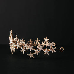 "Stardust" Golden Crown width=100 