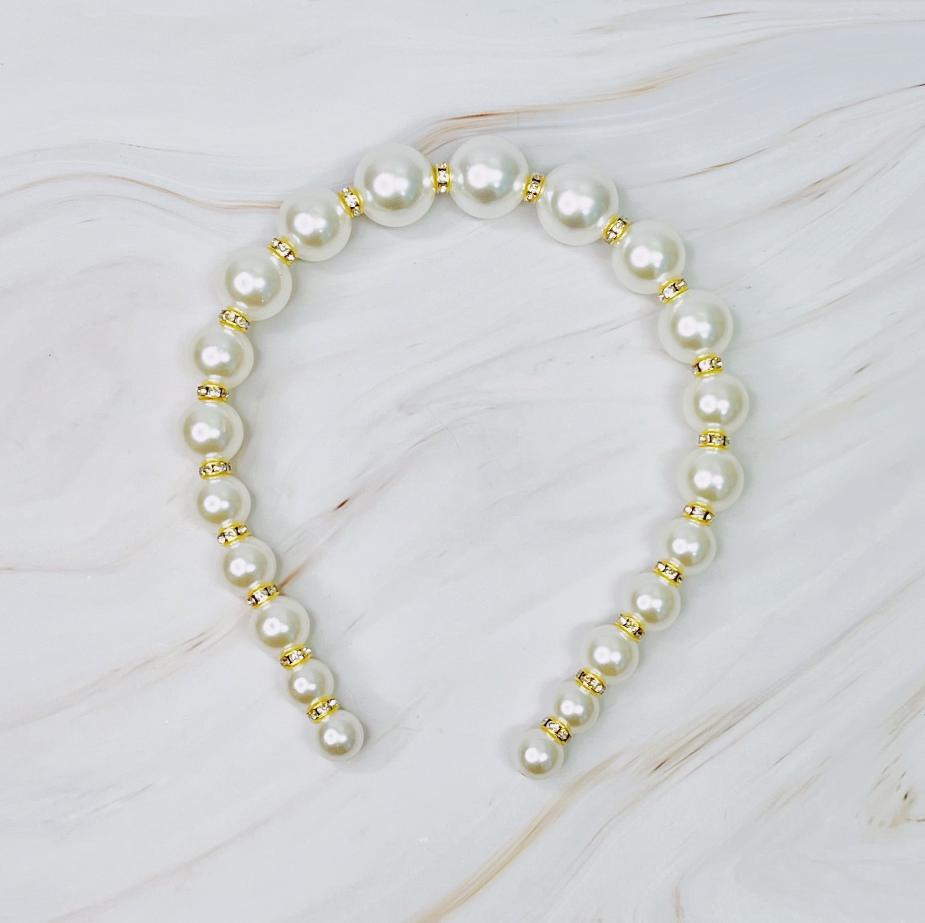 My Lovely Janice Pearl Headband-2