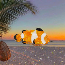 PAWSOME PETS NEW YORK Hand-painted OCEAN Claw Hair Clip #17 | Eco-Friendly-0 width=100 