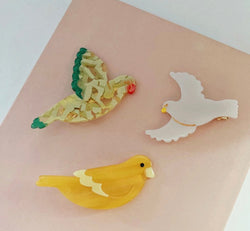 PAWSOME PETS NEW YORK Hand-painted BIRDS COLLECTION Hair Clip # 5 | Eco-Friendly-2 width=100 