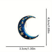 "Ariadne" Crescent Moon Brooch width=100 