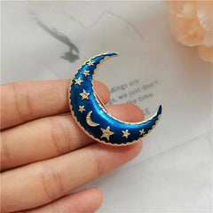 "Ariadne" Crescent Moon Brooch