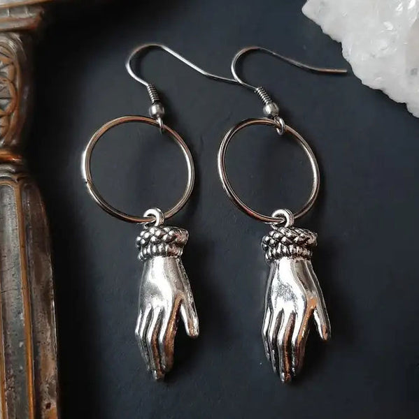 "Amaranth" Hand Earrings