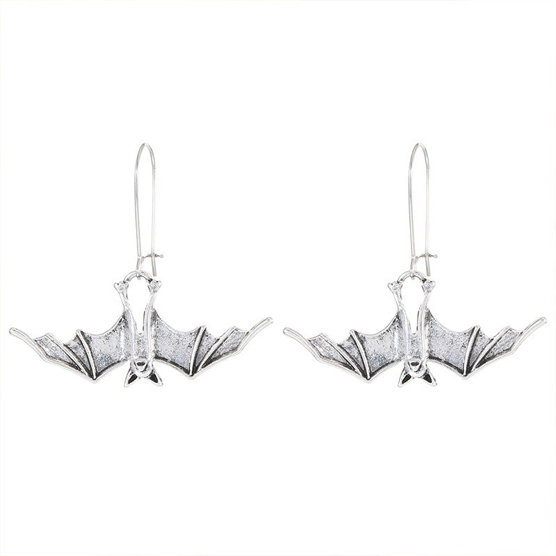 Retro Bat Pendant Earrings