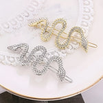 South Korea Vintage Court Rhinestone Snake Barrettes