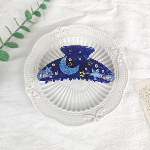 Oversized Star Moon Starry Sky Barrettes
