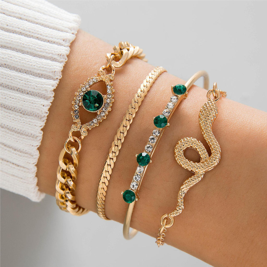 Golden Serpent Talisman Bracelet