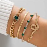 Golden Serpent Talisman Bracelet
