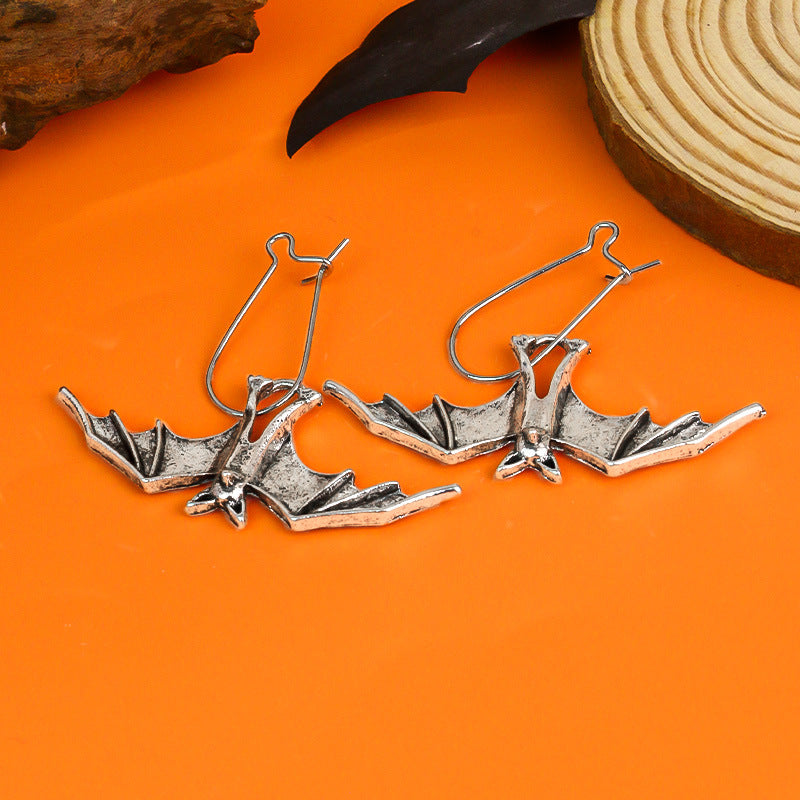 Retro Bat Pendant Earrings