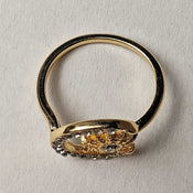 "Luna" Golden Moon and Star Ring width=100 