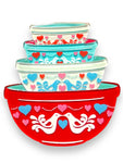 Lovebirds Nesting Bowls Brooch by Lipstick & Chrome-0