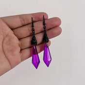 "Morvanna" Red Bat Earrings width=100 