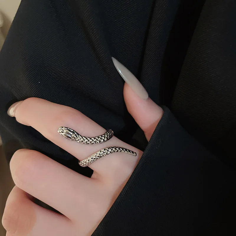 "Ethelaira" Snake Bracelet Ring Set