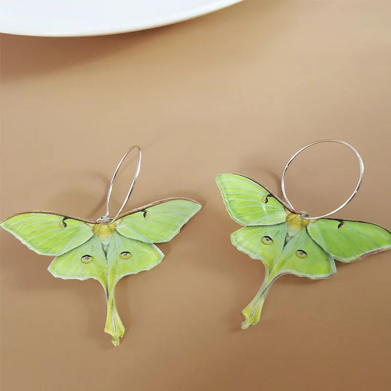 "Susie" Moth Earrings