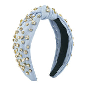 "Constance" Velvet and Rhinestones Headband width=100 