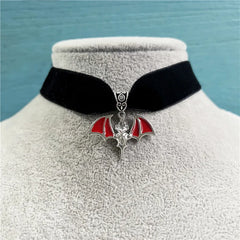"Hexoria" Cross Bat Choker
