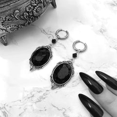 "Vesperine" Vampire Cameo Earrings
