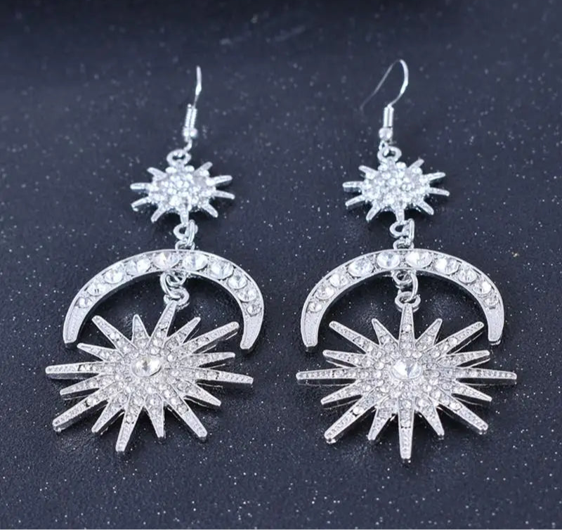 "Saphira" Rhinestone Drop Earrings