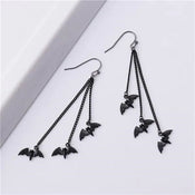 "Nerephina" Bat Tassel Earrings width=100 