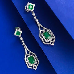 "Starlith" Rhinestone Drop Earrings