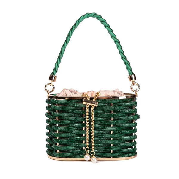"Perlita" Pearl Beaded Clutch