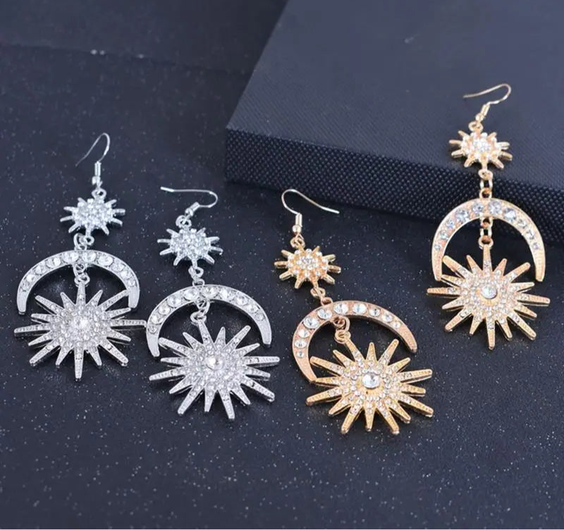 "Saphira" Rhinestone Drop Earrings