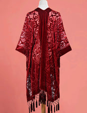 "Cyrene" Boho Wool Shawl width=100 